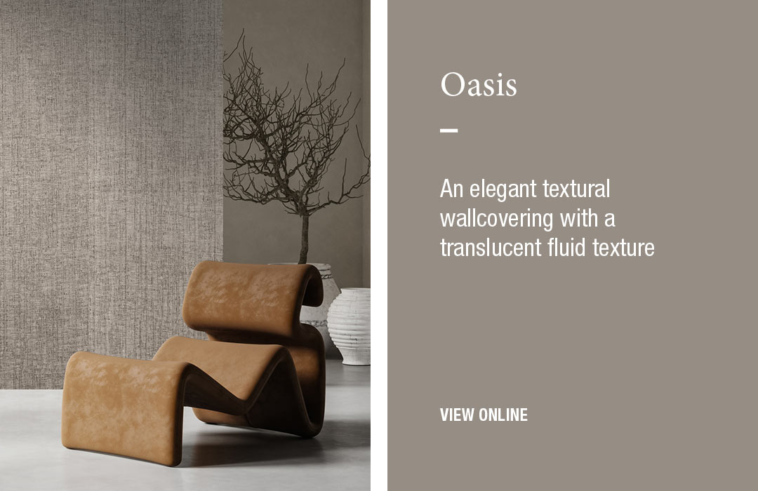 Oasis: An elegant textural wallcovering with a translucent fluid texture